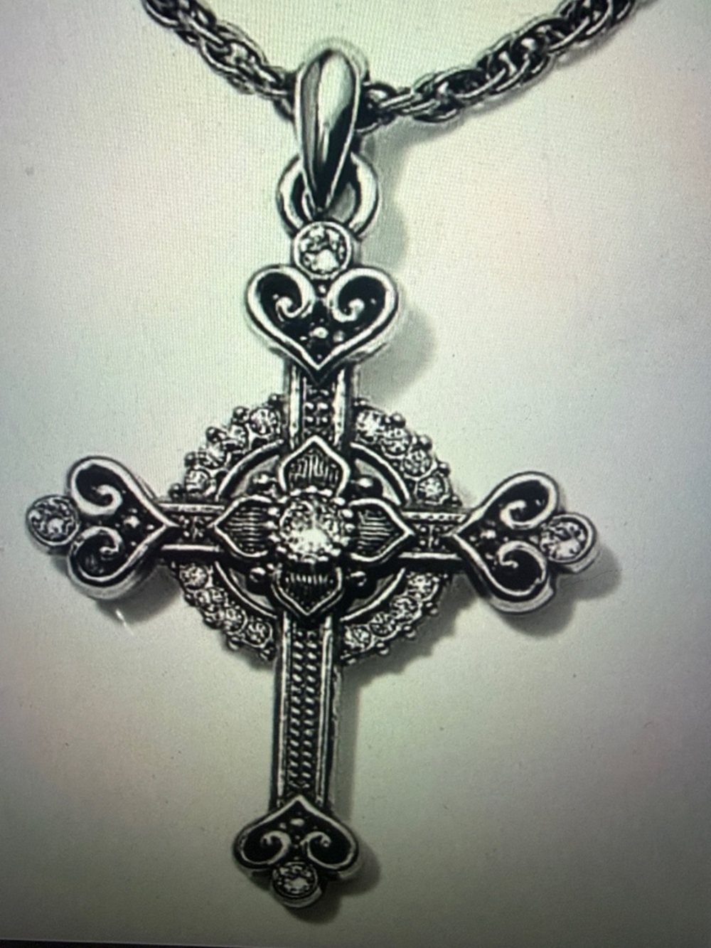 🆕✝️ Brighton Alcazar Heart Cross Pendant Necklace NWT
